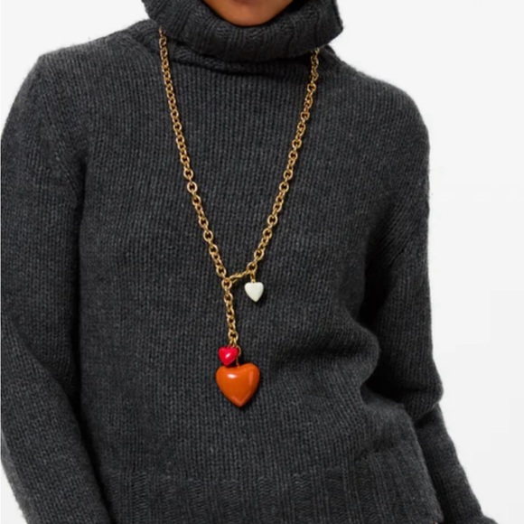 ROXANNE ASSOULIN The Mini Puffy Heart Charm in burgundy firm price - Picture 12 of 12